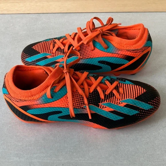 Adidas Kids' Black and Orange soccer shoes - Picture 2 of 2